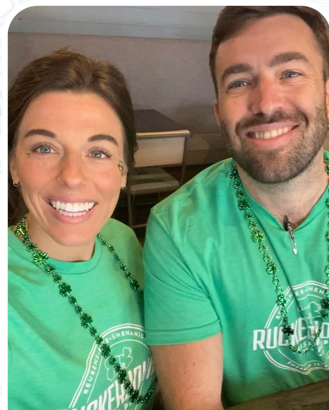 Julian & Caitlin Johns- Rucker Johns two people smiling looking at the camera